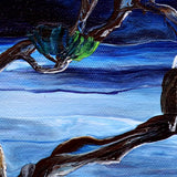 Bald Eagles on a Twisted Pine Tree Original Painting Laura Milnor Iverson Official Site