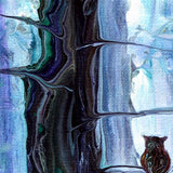 Owl in Cypress Grove Original Painting Laura Milnor Iverson Official Site