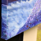 Fox in Purple Sakura Original Painting - Laura Milnor Iverson