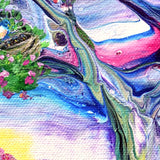 Birds in Spring and Winter Tree of Life Original Painting Laura Milnor Iverson Official Site