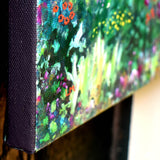 Woodland Wildflowers and Butterflies Original Painting Laura Milnor Iverson - SOLD - Prints Available