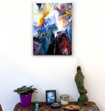 Evening Bell Chant Original Painting Laura Milnor Iverson