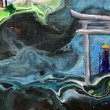 Temple in Green Fields Original Painting Laura Milnor Iverson Official Site
