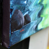 Sunny St. Patrick's Day at a Waterfall Original Painting