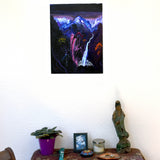 The Temple Lights the Darkness Original Painting Laura Milnor Iverson