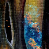 Raccoon in a Tree Hollow Original Painting Laura Milnor Iverson Official Site