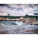 Gray Morning At Santa Cruz Original Painting - Laura Milnor Iverson Official Site