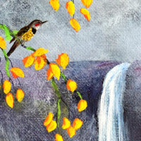 Flickers at Silver Falls Original Painting Laura Milnor Iverson Official Site