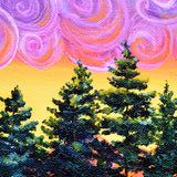 Daisy Meadow at Sunset Original Painting Laura Milnor Iverson Official Site
