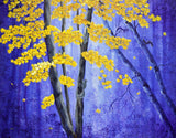 Woodland Squirrels in Autumn Original Painting Laura Milnor Iverson - SOLD - Prints Available
