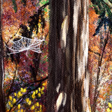 Three Pines on an Autumn Morning Original Painting - Laura Milnor Iverson Official Site