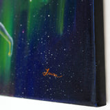 Warrior Yoga Goddess In Aurora Borealis Original Painting Laura Milnor Iverson Official Site