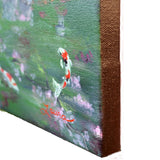 Cat, Turtle And Water Lilies Original Painting