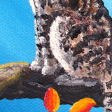 Gray Tabby Cat Brothers Under a Blue Moon Original Painting SOLD - Prints Available