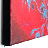 Three Cats In A Bright Red Sunset Original Painting - Prints Available