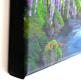Siamese Cat by a Cascading Waterfall Original Painting Laura Milnor Iverson Official Site