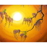 Wisteria In Golden Glow Original Painting - Laura Milnor Iverson Official Site