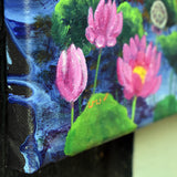 Dawn at the Lotus Pond Original Painting Laura Milnor Iverson Official Site - NFS