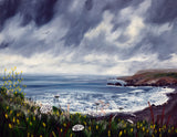 Rainy Springtime in Pacifica Original Painting - Laura Milnor Iverson Official Site