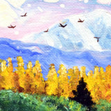 Autumn Clouds Over Mt Jefferson Original Painting Laura Milnor Iverson Official Site