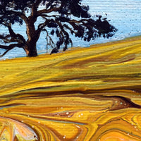 Oak Tree in a Golden Field Original Painting Laura Milnor Iverson Official Site