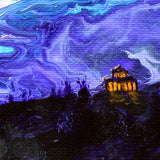 Columbia River in Purple Sunset Original Painting Laura Milnor Iverson Official Site