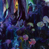 Mushrooms in a Colorful Autumn Forest Original Painting Laura Milnor Iverson Official Site