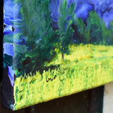 Purple Clouds Over Yellow Fields Original Painting Laura Milnor Iverson Official Site