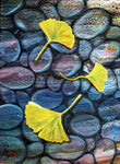 Gingko Leaves Fluttered Down Original Painting Laura Milnor Iverson Official Site -NFS