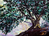 Oak Tree River Dream Original Painting California Landscape Contemporary Art