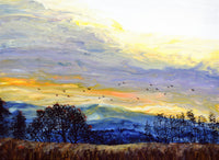 Sunrise in Late Summer Original Painting Laura Milnor Iverson Official Site
