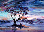 Melody of the Sunset Tree Original Painting Laura Milnor Iverson