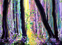 SOLD Morning in a Secluded Woodland Original Painting - Prints Available