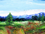The Last Day of Spring Original Painting Laura Milnor Iverson Wildflower Meadow