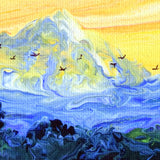 Mt Hood Over Lavender Fields Original Painting Laura Milnor Iverson Official Site