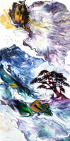 Mountain Melody Original Painting Laura Milnor Iverson Zen Buddhism Landscape