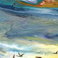 Oregon River Sunset Original Painting Laura Milnor Iverson Official Site