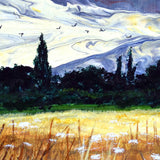 Rays of Light Over a Summer Field Original Painting Laura Milnor Iverson Official Site