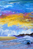 Calm and Turbulence Original Seascape Painting Laura Milnor Iverson