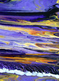 Purple Dawn at the Sea Original Painting Laura Milnor Iverson Official Site