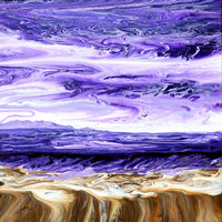 Memories of Summer at Point Lobos Original Painting Purple Seascape
