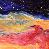 Sunset Phoenix Cloud Over the Sea Original Painting Laura Milnor Iverson Official Site