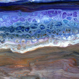 Waves Rolling Onto a Copper Beach Original Painting Laura Milnor Iverson Official Site