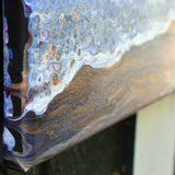 Waves Rolling Onto a Copper Beach Original Painting Laura Milnor Iverson Official Site