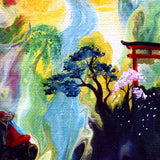 The Journey to the Temple in the Colorful Mountains Original Painting Laura Milnor Iverson Official Site