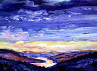 Cumbria Sunset Serenity Original Painting Laura Milnor Iverson Official Site