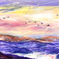 Cumbria Sunset Serenity Original Painting Laura Milnor Iverson Official Site