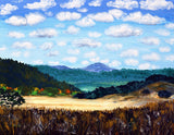 View from a Hill of Mary's Peak in Early Autumn Original Painting Laura Milnor Iverson Official Site