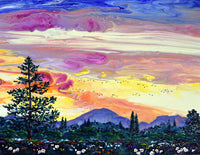 View From a Sunrise Walk Original Painting Laura Milnor Iverson Official Site