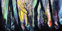 Walking in the Forest of the Yodama Original Painting Laura Milnor Iverson Official Site